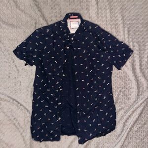 Denim & Flower Shirt